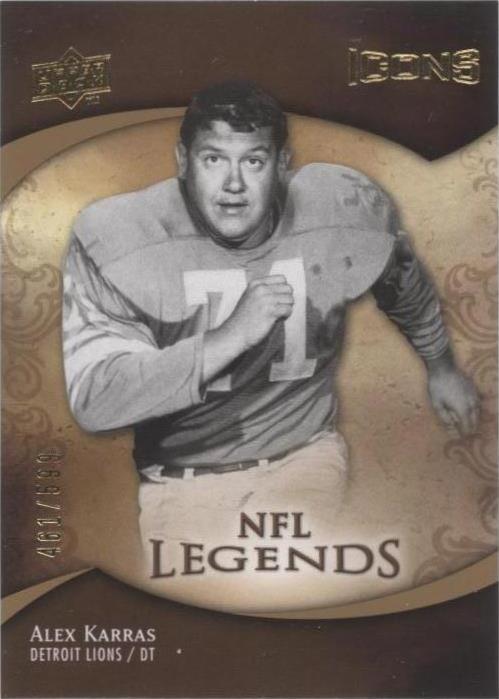 Upper Deck Icons Alex Karras #200 2009