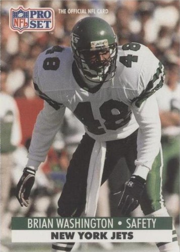 1991 Pro Set Brian Washington #611