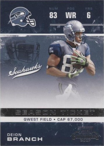 2007 Playoff Contenders Deion Branch #86