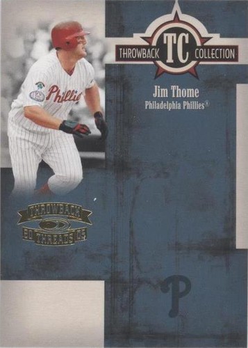 2005 Donruss Throwback Threads - Jim Thome #TC-25