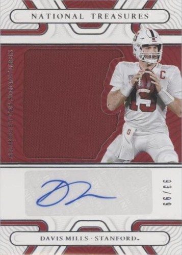 2022 Panini National Treasures Collegiate Davis Mills #SIL-DMI