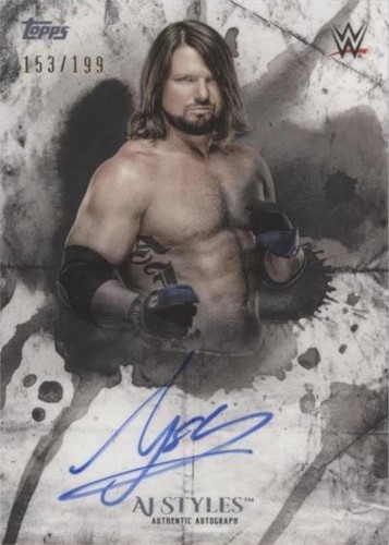 2018 Topps WWE Undisputed - AJ Styles #UA-AJ