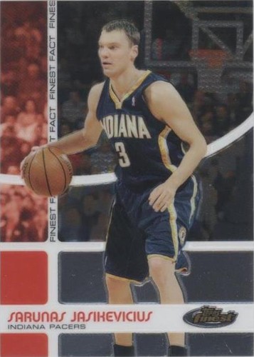 2005-06 Topps Finest - Sarunas Jasikevicius #FF13