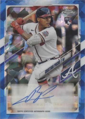 2021 Topps Chrome Update Series Sapphire Edition - Cristian Pache #RA-CP