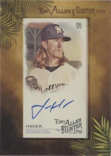2019 Topps Allen & Ginter - Josh Hader #MA-JH