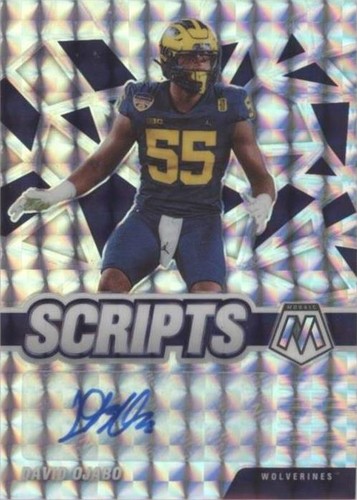 2022 Panini Mosaic Draft Picks David Ojabo #SM-DOJ