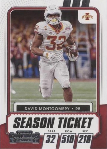 2021 Panini Contenders Draft Picks David Montgomery #65