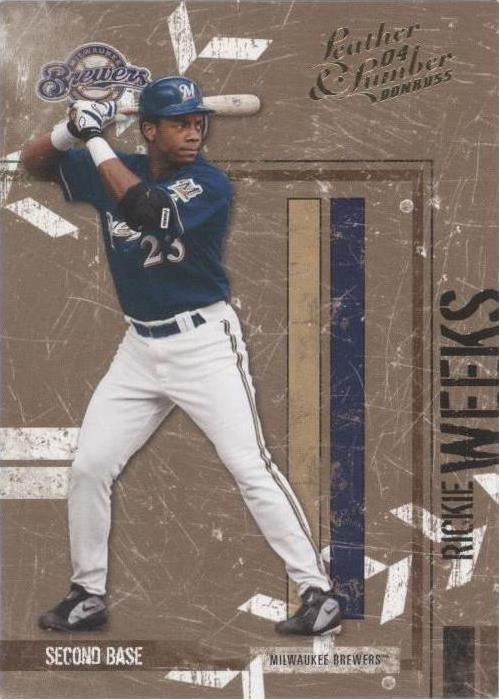 2004 Donruss Leather & Lumber - Rickie Weeks #77
