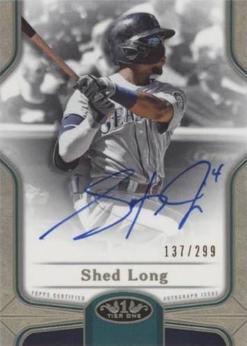 2020 Topps Tier One - Shed Long #BOA-SL