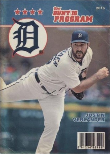 2016 Topps Bunt - Justin Verlander #P-19