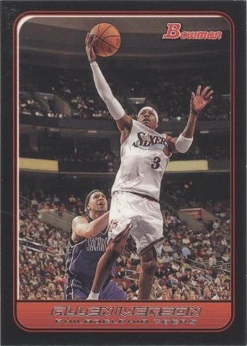 2006 BOWMAN CHROME ALLEN IVERSON XFRACTOR 125/150 #29 | eBay