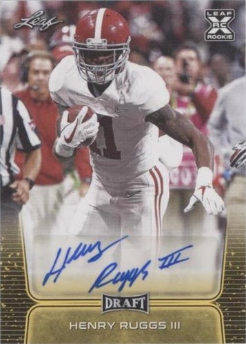 2020 Leaf Draft Henry Ruggs III #BA-HR3