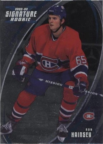 2002-03 In the Game Be A Player Signature Series - Ron Hainsey #186