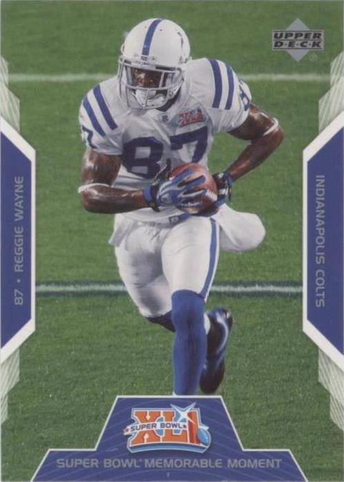 2007 Upper Deck Indianapolis Colts Super Bowl XLI Reggie Wayne #MM1