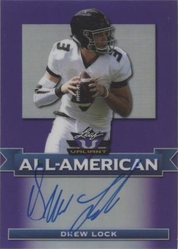 2019 Leaf Valiant Drew Lock #AA-DL1