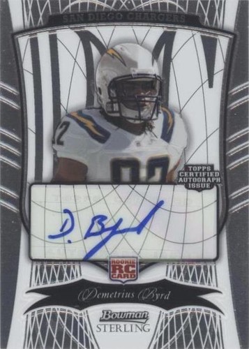 2009 Bowman Sterling Demetrius Byrd #114