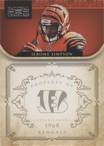 2011 Playoff National Treasures Jerome Simpson #32