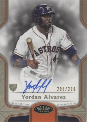 2020 Topps Tier One - Yordan Alvarez #BOA-YA