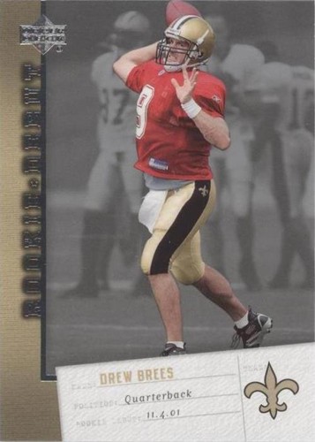 2006 Upper Deck Rookie Debut Drew Brees #60