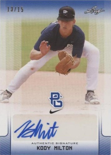 2017 Leaf Perfect Game National Showcase - Kody Milton #BA-KM1