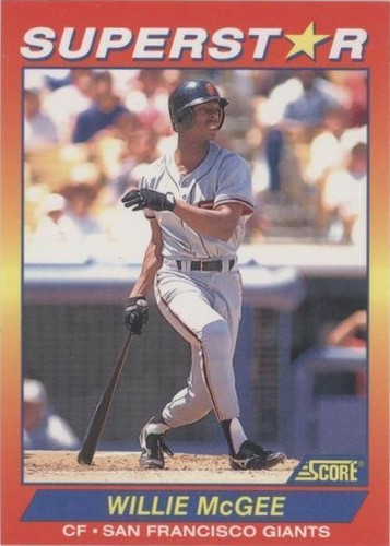 1992 Score 100 Hottest Players - Willie McGee #18