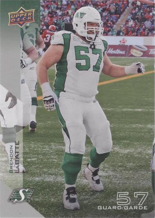 2014 Upper Deck CFL Brendon LaBatte #72