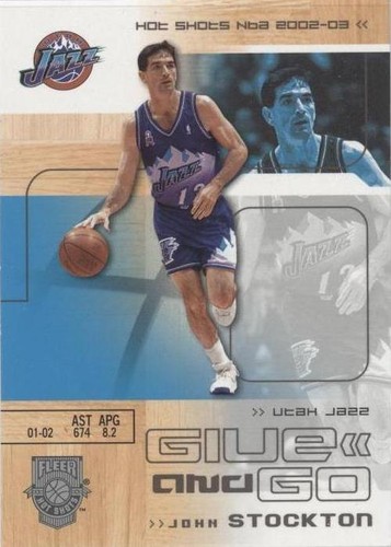 2002-03 Fleer Hot Shots - Karl Malone/John Stockton #128