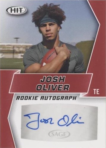 2019 Sage Hit Premier Draft Josh Oliver #A47