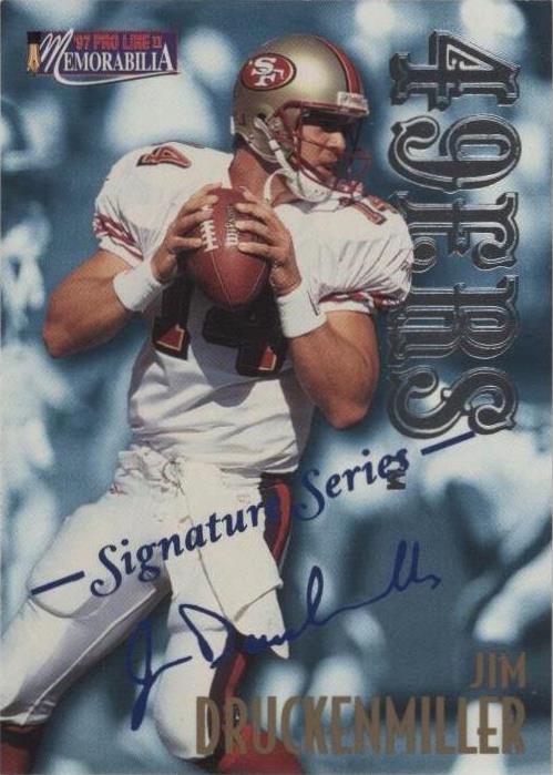 1997 Pro Line II Memorabilia Jim Druckenmiller #MEM43