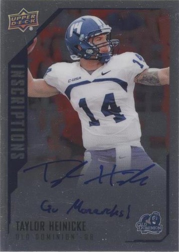 2015 Upper Deck Inscriptions Taylor Heinicke #TH