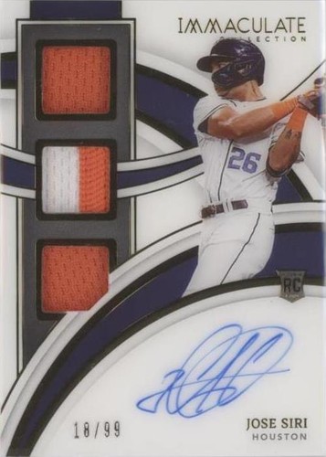 2022 Panini Immaculate Collection - Jose Siri #RTMS-JS