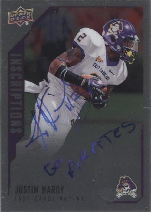 2015 Upper Deck Inscriptions Justin Hardy #HA