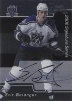 2002-03 In the Game Be A Player Signature Series - Eric Belanger #186