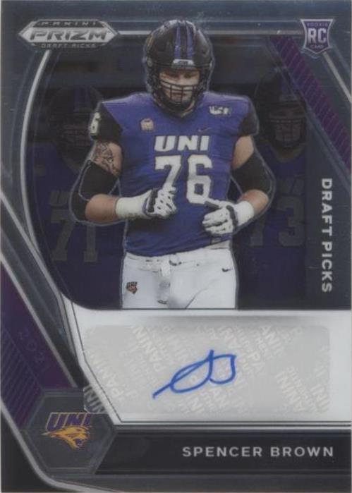 2021 Panini Prizm Draft Picks Spencer Brown #DPA-SPE