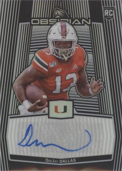 2020 Panini Obsidian Draft Picks DeeJay Dallas #64