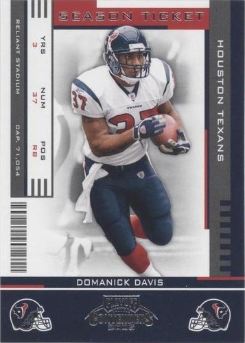 2005 Playoff Contenders Domanick Davis #41