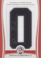 2009 Bowman Draft Picks Donald Brown #LAP-DB