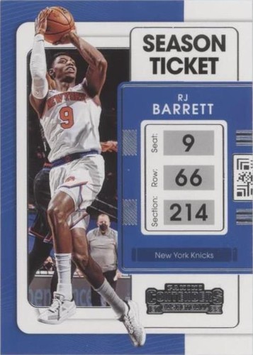 2021-22 Panini Contenders - RJ Barrett #65