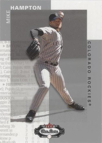 2002 Fleer Box Score - Mike Hampton #60