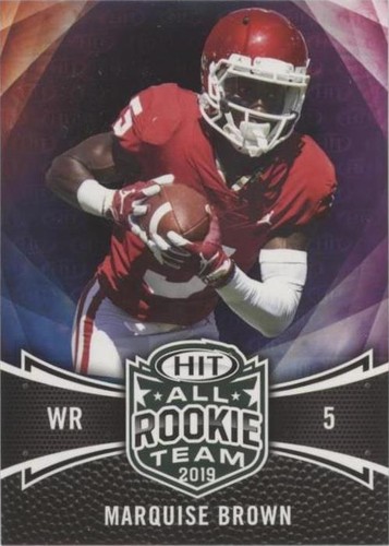 2019 Sage Hit Premier Draft Marquise Brown #136