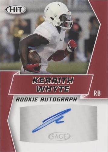 2019 Sage Hit Premier Draft Kerrith Whyte Jr. #A24