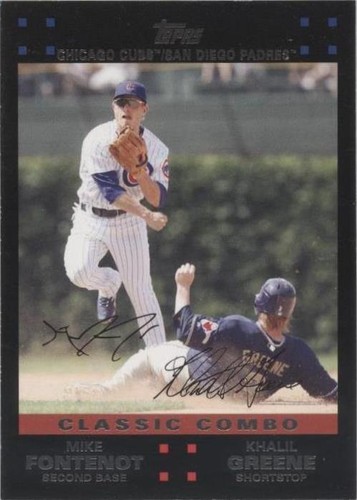2007 Topps Updates & Highlights - Khalil Greene Mike Fontenot #UH275