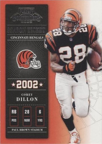 2002 Playoff Contenders Corey Dillon #17