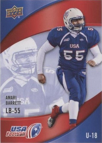 2013 Upper Deck USA Football Amari Barrett #48