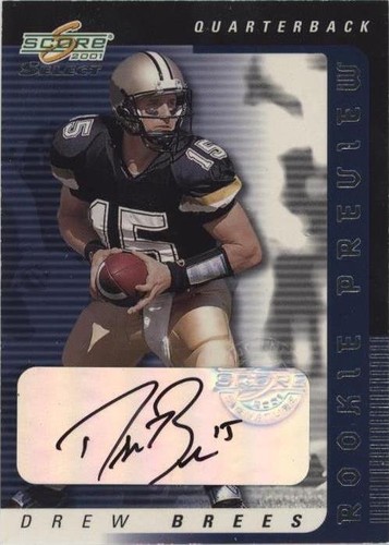2001 Score Select Drew Brees #RP-2