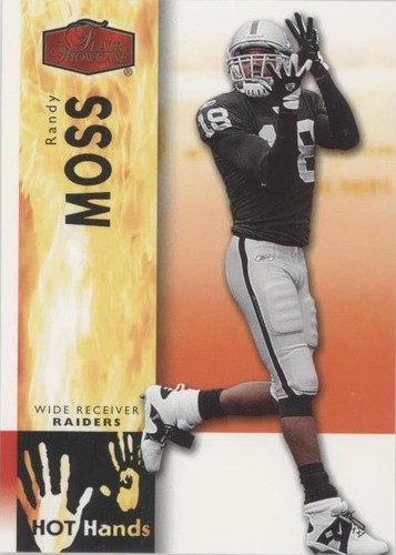 RANDY MOSS Raiders 2006 Fleer Flair Showcase Stars #SS13 NFL HOF