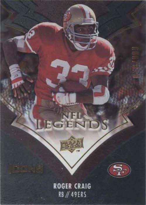 Upper Deck Icons Roger Craig 2008 #LEG22