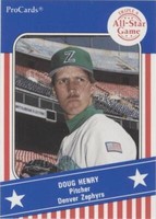 1991 ProCards Triple A All-Star Game - Doug Henry #AAA 9