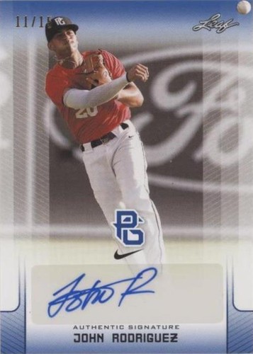 2017 Leaf Perfect Game National Showcase - John Rodriguez #BA-JR1
