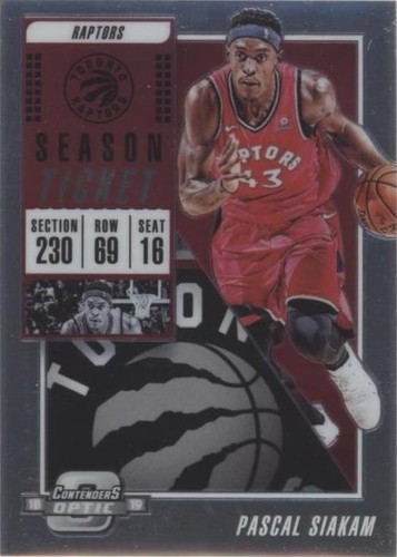 2018-19 Panini Contenders Optic - Pascal Siakam #82